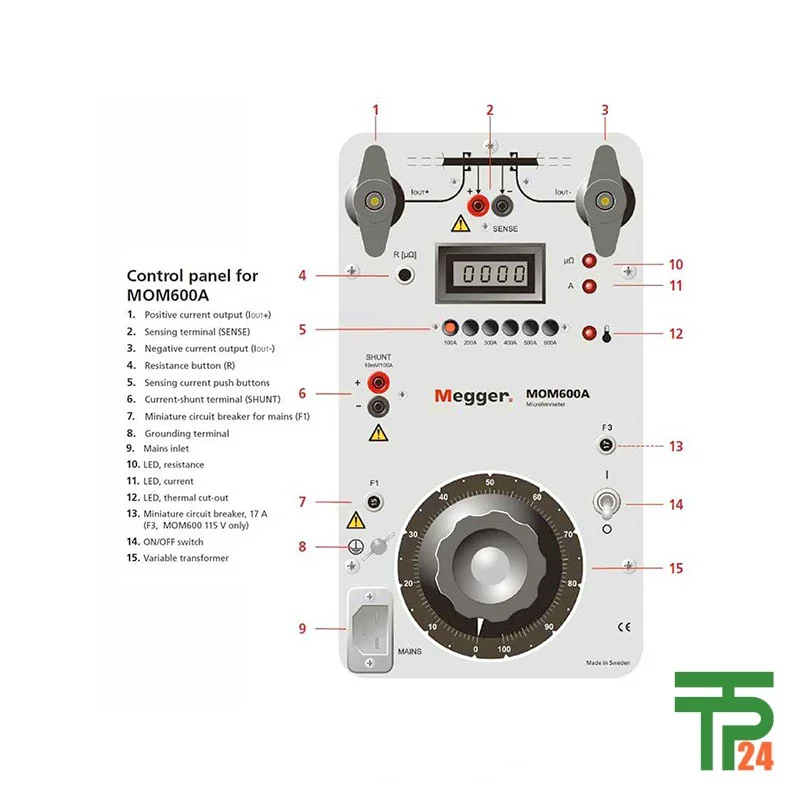 Megger MOM600A micro-ohmmeter - Image 2