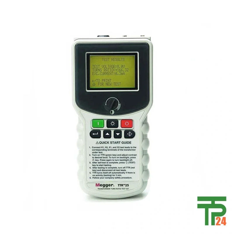 Megger TTR25-1 Handheld transformer turns ratio tester