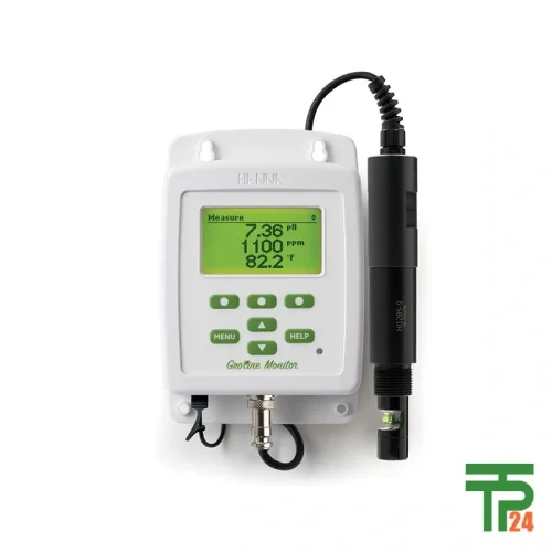 Hanna HI981421-01 GroLine Monitor for Hydroponic Nutrients with Inline Probe
