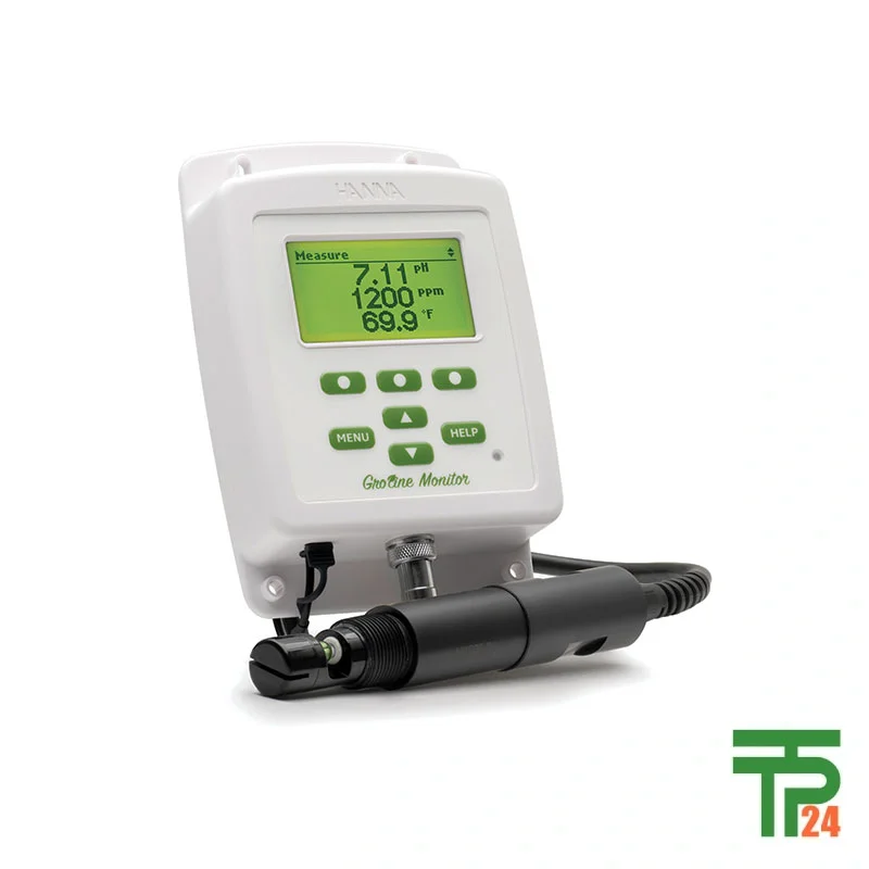 Hanna HI981421-01 GroLine Monitor for Hydroponic Nutrients with Inline Probe