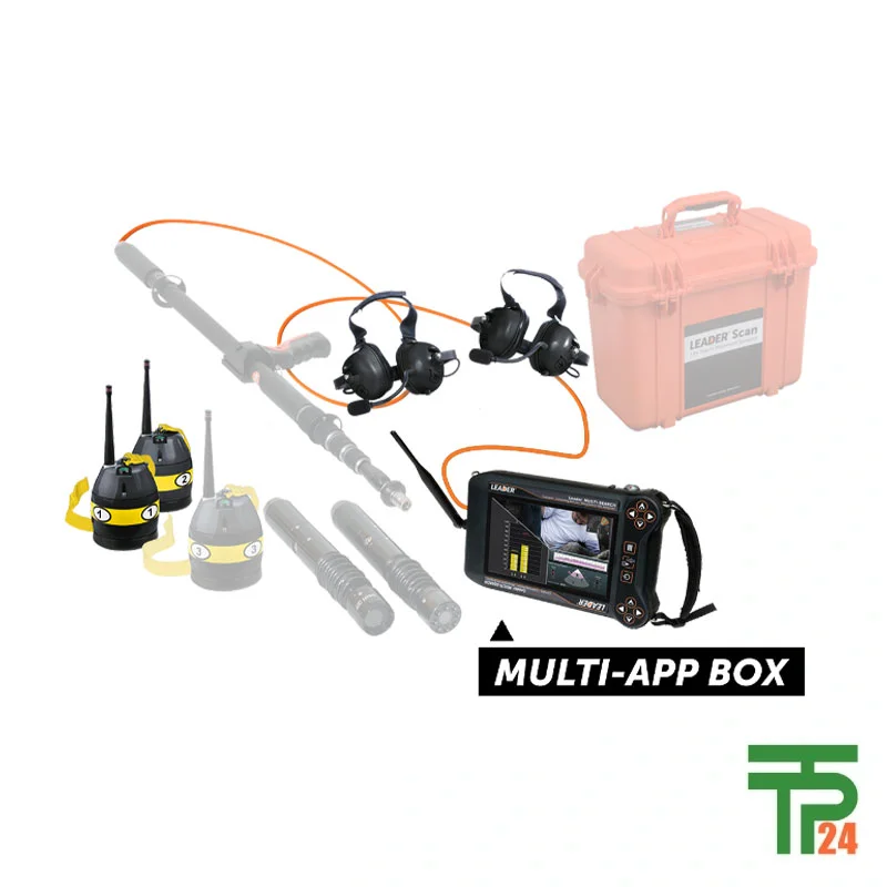 LEADER SEARCH MS 1: Life detector with 2 wireless seismic sensors